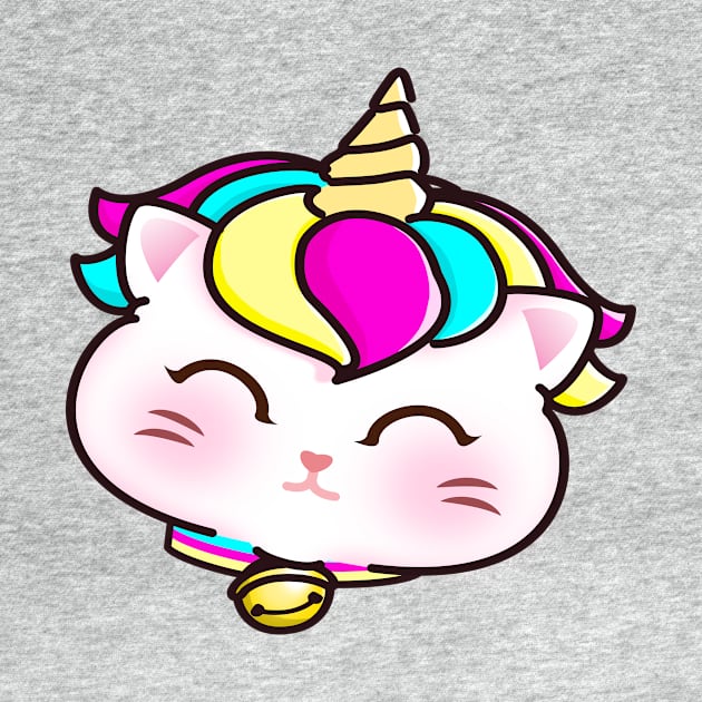 unicorn kitten cute unicorn cat unicat doodle style kitty by Digitalartrock